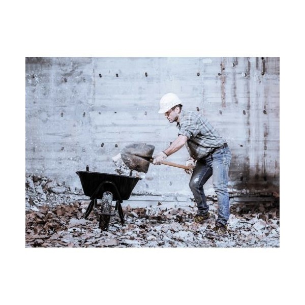 Pala punta con mango muleta para cavar y recoger escombros / 5501M