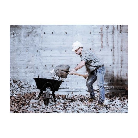 Pala punta con mango muleta para cavar y recoger escombros / 5501M