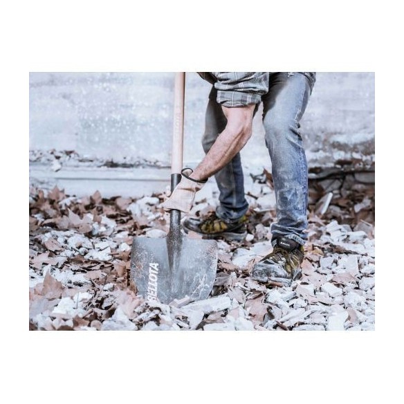 Pala punta con mango muleta para cavar y recoger escombros / 5501M