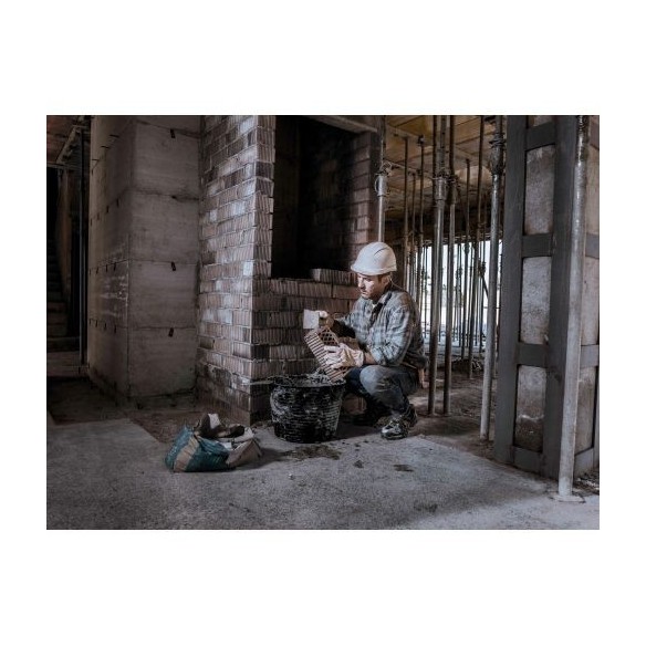 Paleta norte con mango bimaterial para trabajos de albañilería / 5844BIM