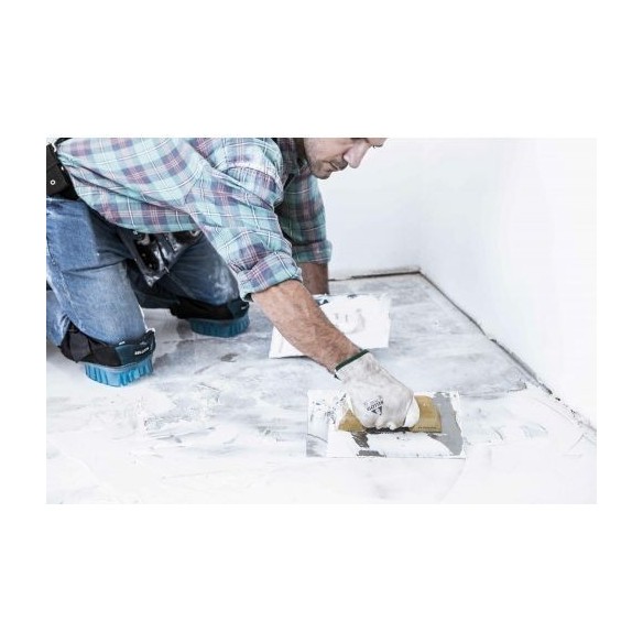 Llana recta inoxidable y afilada con mango madera para trabajos de acabado y yeso / 5861INOX