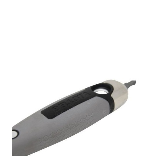 Espátula de acero inoxidable con mango bimaterial y punta para trabajos de rejunteo y remates en placa / 5894150PN