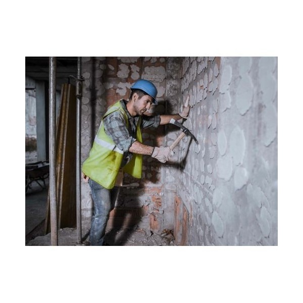 Alcotana hacha-pala con mango de madera para picado de paderes / 5932