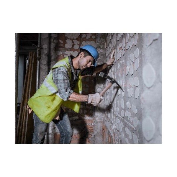 Alcotana hacha-pala con mango de madera para picado de paderes / 5932