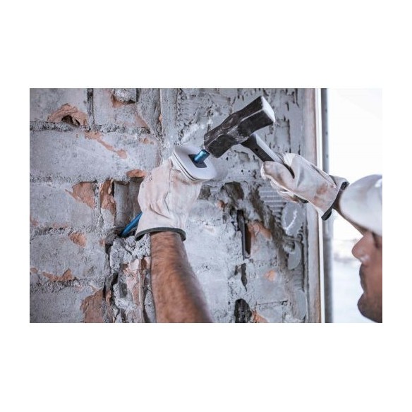 Cortafrío de acero Cr.V. con protector para apertura de rozas / 8251CP