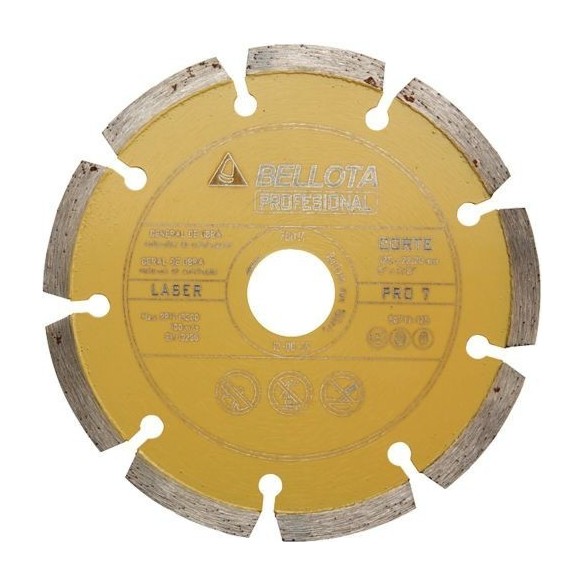 Disco diamante segmentado general de obra pro7 corte seco / 50711