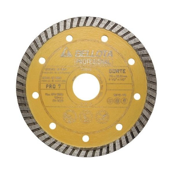 Disco diamante turbo general de obra pro7 corte seco / 50712