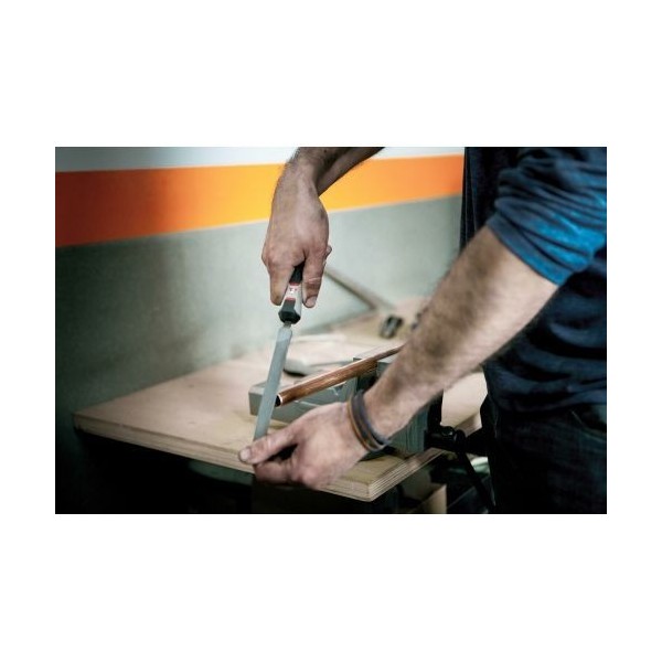 Lima mecánico plana punta con mango bimaterial / 4001MB