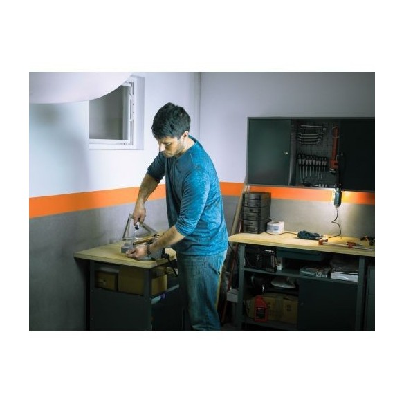 Lima mecánico plana punta con mango bimaterial / 4001MB