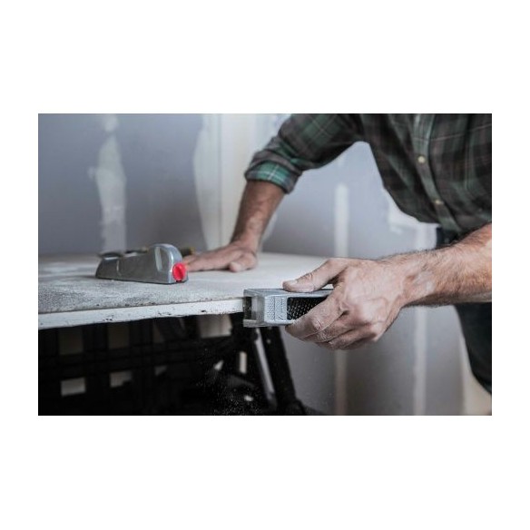 Escofina metálica 140 mm de hojas inercambiables para desbaste o ajuste del corte de placas de yeso laminado / 4107140