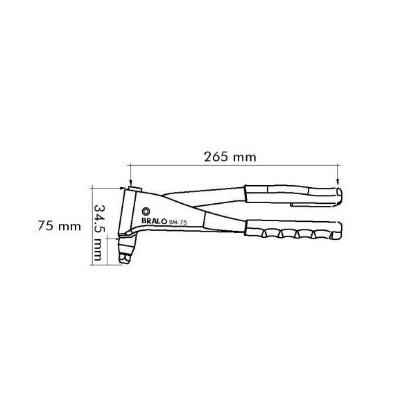 REMACHADORA PROFESIONAL MANUAL BRALO BM-75