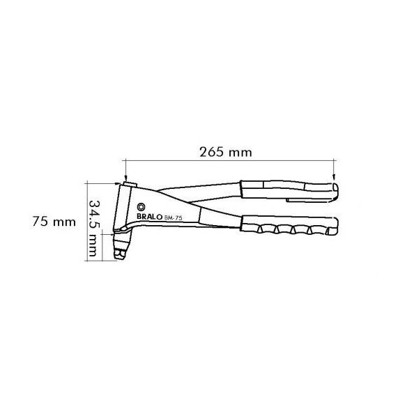REMACHADORA PROFESIONAL MANUAL BRALO BM-75