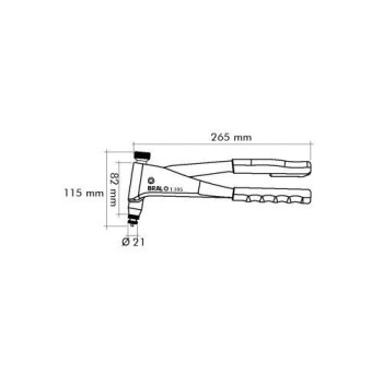 REMACHADORA MANUAL TUERCAS BRALO T-105 2