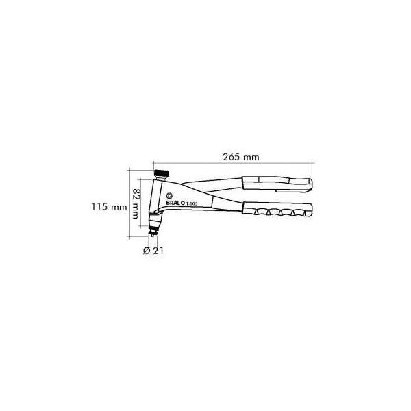 REMACHADORA MANUAL TUERCAS BRALO T-105