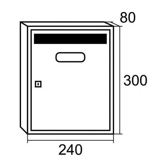 BUZÓN TEIDE ACERO INOXIDABLE
