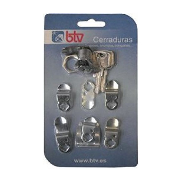 KIT CERRADURA CROMO CARTERO