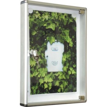 TABLÓN ANUNCIOS DISEÑO H ALUMINIO NATURAL