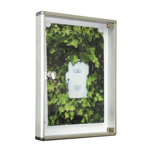 TABLÓN ANUNCIOS DISEÑO H ALUMINIO NATURAL