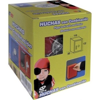 HUCHA CAJA FUERTE CON TRIPLE RULETA AMARILLA