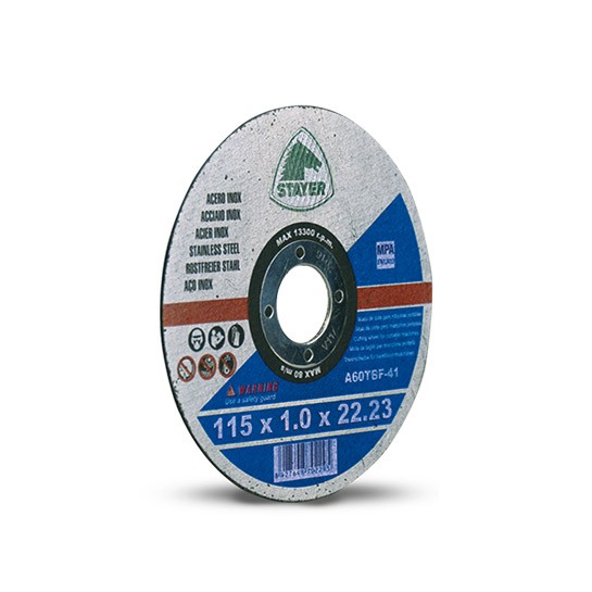 AREBOS Discos de Corte de Acero Inoxidable - 125 mm x 1 mm - Caja