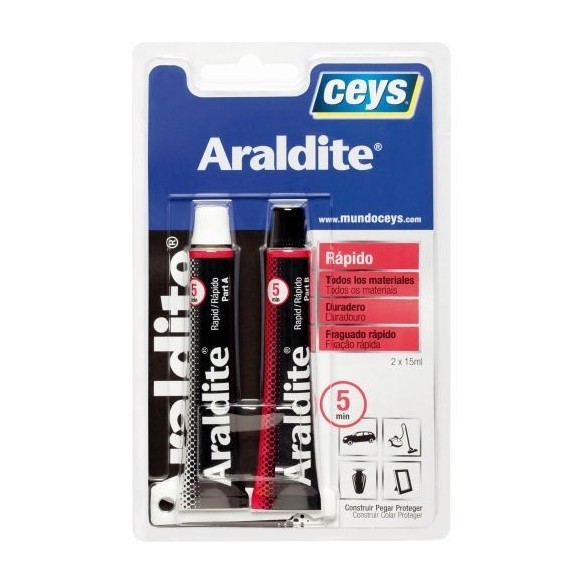 ARALDITE RAPIDO GRANDE BLISTER 15+15ML