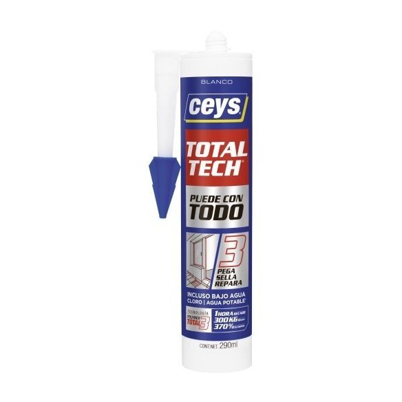 CEYS TOTAL TECH BLANCO CARTUCHO 290ML