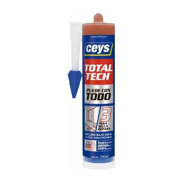 CEYS TOTAL TECH MARRON CARTUCHO 290ML