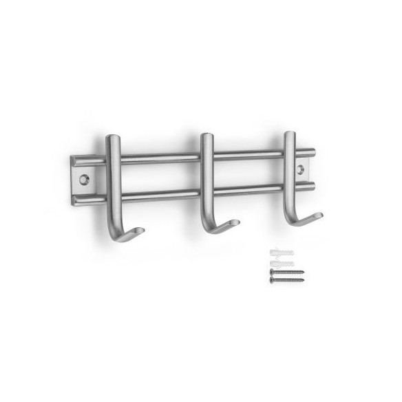 Mod.3716 Colgador acero inoxidable 3 ganchos
