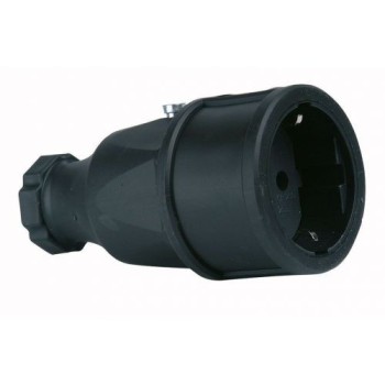 BASE MÓVIL GOMA 100% 16A NEGRA SIMON BRICO