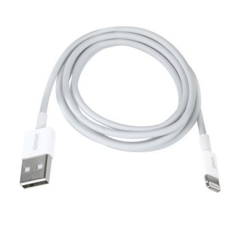 Cable Lightning - USB A Blanco 1M Simon 2