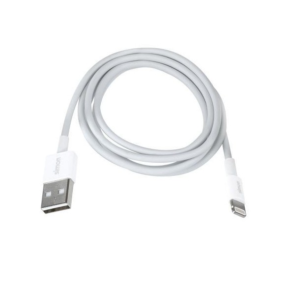 Cable Lightning - USB A Blanco 1M Simon