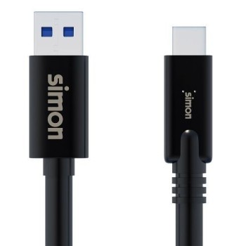 Cable USB 3.1 A - USB C Negro 1M Simon