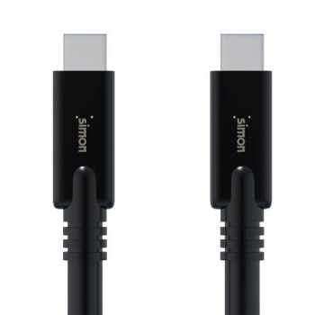 Cable USB 3.1 C - USB C Negro 1M Simon