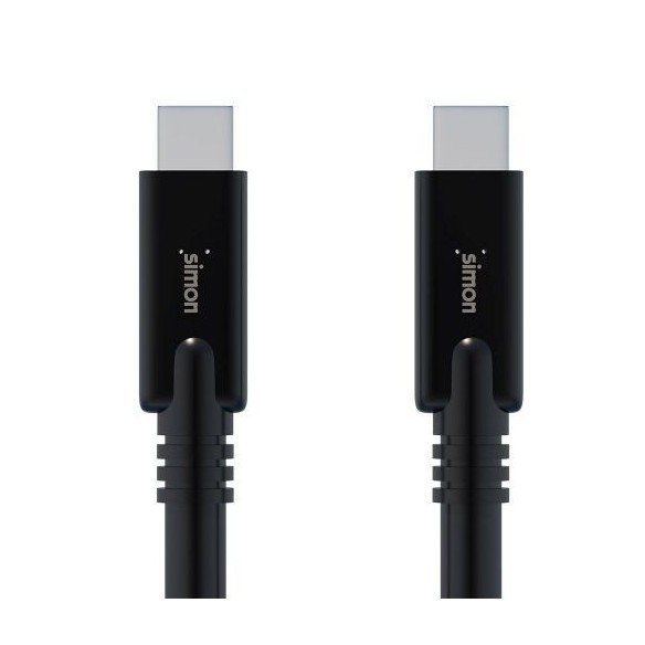 Cable USB 3.1 C - USB C Negro 1M Simon