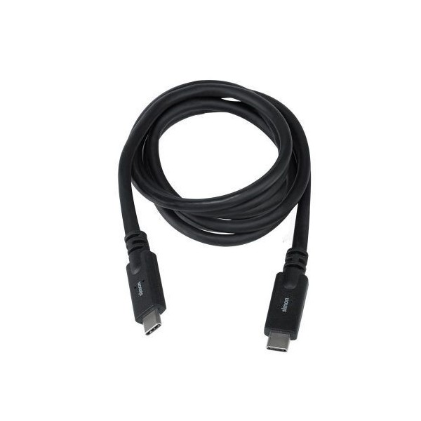 Cable USB 3.1 C - USB C Negro 1M Simon