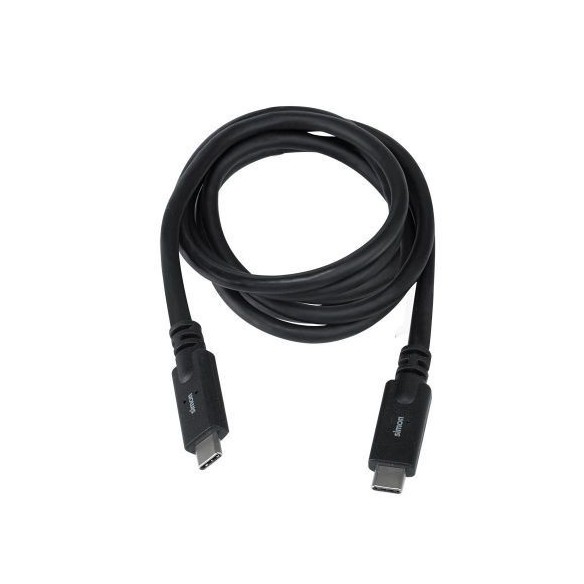 Cable USB 3.1 C - USB C Negro 1M Simon