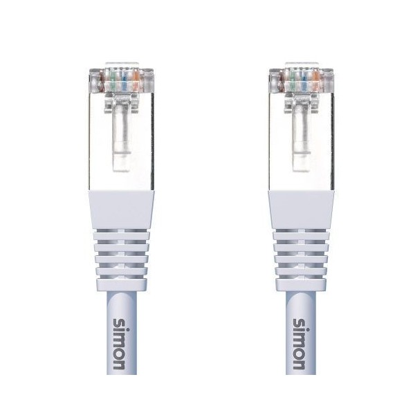 Cable Ethernet RJ45 Categoría 6 Blanco 3M Simon