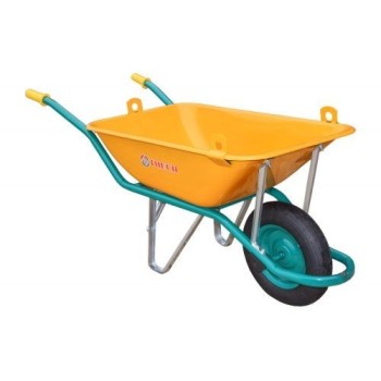 C1/550 Amarilla con ganchos y rueda neumatica