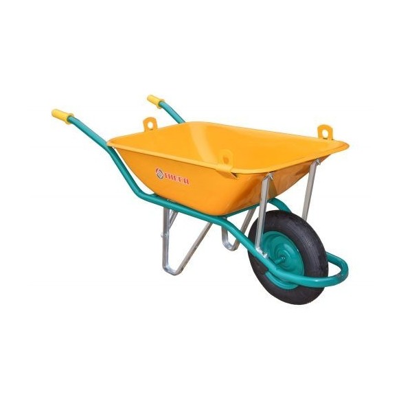 C1/550 Amarilla con ganchos y rueda neumatica