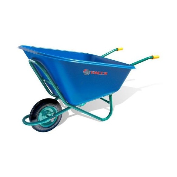 Carretillo C1 900 Bandeja Nylon Azul con rueda neumatica