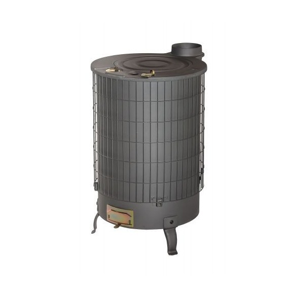 Mixta Nº 3 con parrilla y salida vertical pintada en color negro